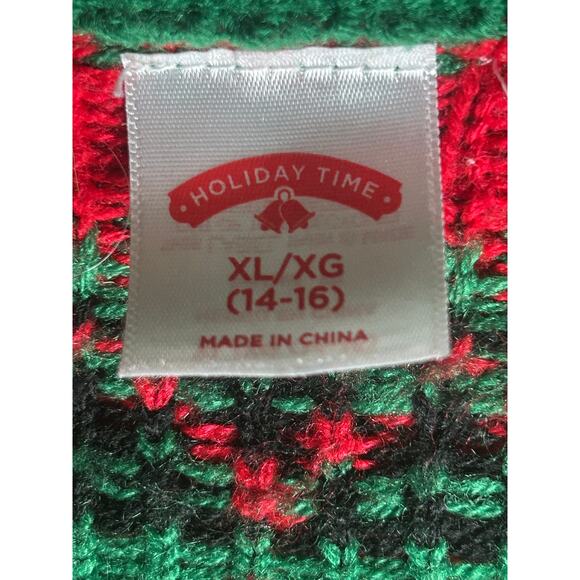 Holiday Time Fa La La Liama Ugly Christmas sweater women's xlarge 14-16 - Picture 3 of 4